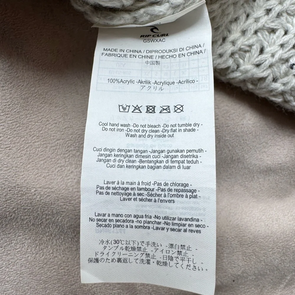Rip Curl Cozy Gray Open-Front Cardigan